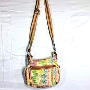 Fossil Vintage Floral Paisley Crossbody/ Shoulder Bag